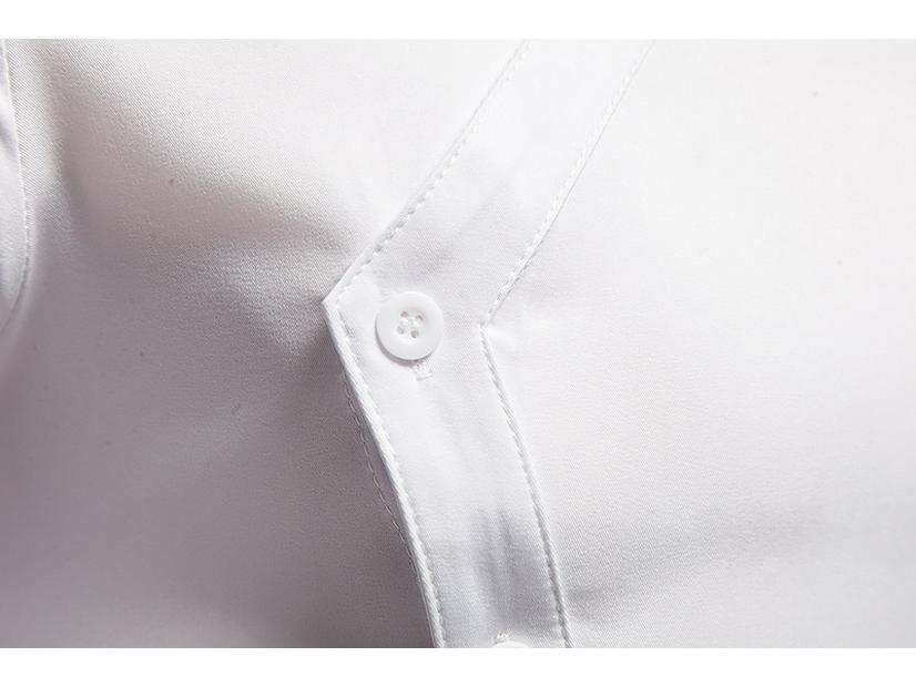 European Hollow-Out Asymmetrical Embroidered Men's Long Sleeve Western Shirt