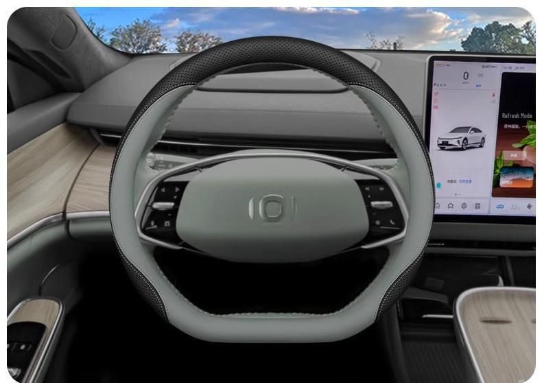2024 Changan Qiyuan A07 Steering Wheel Cover - Genuine Leather, 23/24 Models, Interior Accessory