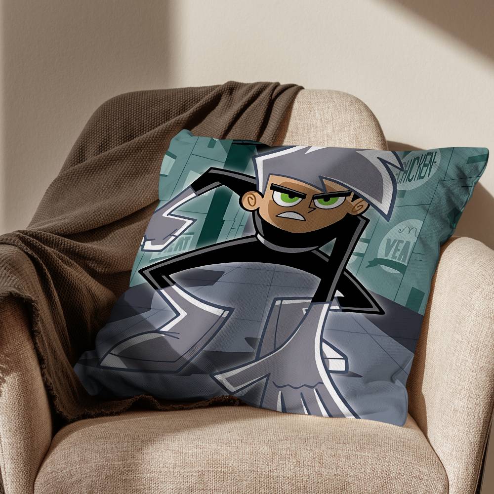 Housse de coussin Super Incroyable Danny Phantom pour canapé de salon housse de coussin de chambre à coucher housse de coussin de lit décoration de maison
