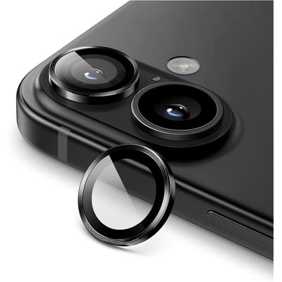 Protecteur d'objectif d'appareil photo pour iPhone 16 Plus 15 Pro Max 14 13 Mini 12 11 iPhone16 16Plus 16Pro 15Pro Accessoire de protection d'anneau en métal en verre trempé