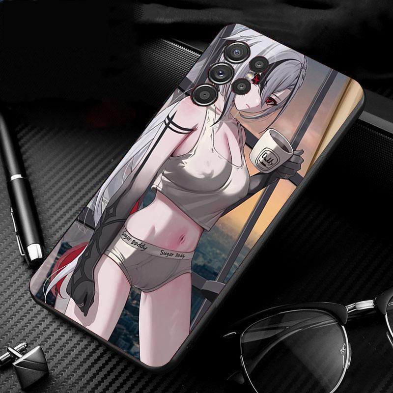Phone Case For Samsung Galaxy S26 Plus Edge S25 S24 S23 S22 Ultra S23 S22 S25 Plus S24 FE Anime Girl