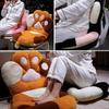 Cat Paw Back Fluffy Pillows Plush Chair Cushion Sofa Mat Office Chair Seat Pillow Back Cushion Plush Pillowcase Seat Cushions