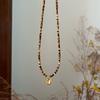 Retro Natural Tiger Eye Stone Necklace for Women In Summer, Light Luxury, Niche, Collarbone Chain, High-end Pendant, Bead Necklace