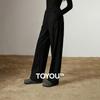 Women's Winter Fleece-Lined Wide-Leg Sport Trousers