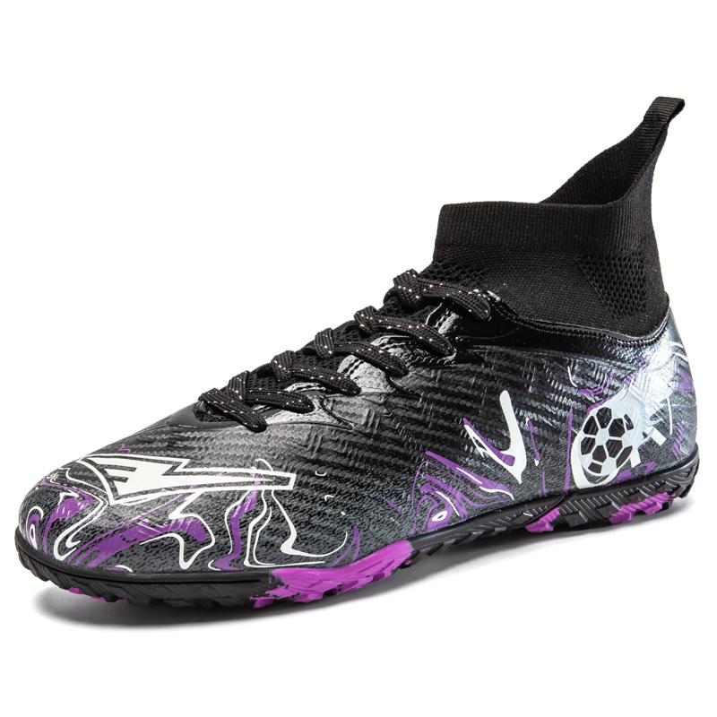 Nuove Scarpe da Calcio da Uomo Sneaker Ragazzo Comode Resistenti alla Società Top Qualità Scarpe da Calcio Tacchetti Lunghi Scarponcini da Calcio per Bambini