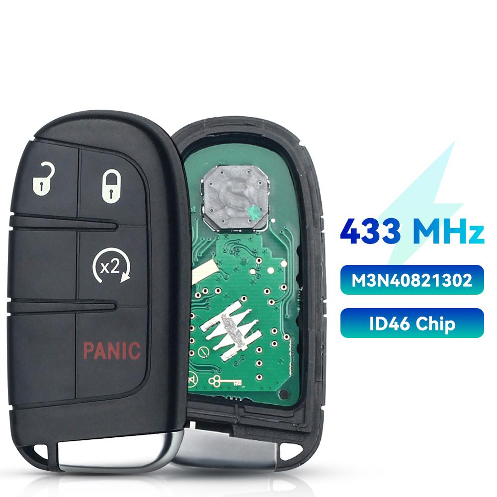 KEYYOU 433MHZ Smart Remote Key for DODGE Journey Durango JEEP Grand Cherokee Chrysler Keyless-go Proximity FCC ID M3N-40821302