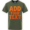 For man logo image here Stylish summer tshirt Add Your Text Short Sleeve Plus Size Madetoorder Oneck Solid Color Tee shirt