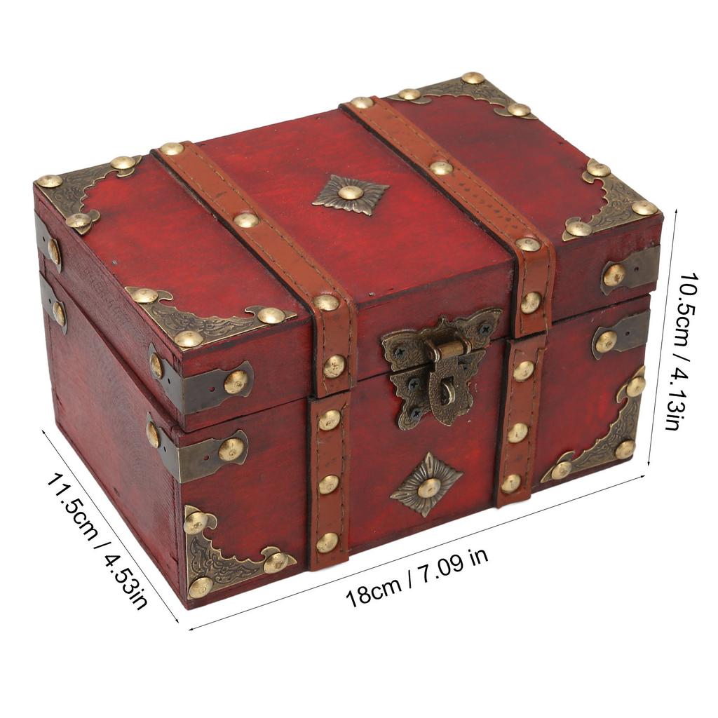 Treasure Box Durable Wear Resistant Space Saving Wide Application Easy Storage Treasure Chest for Home Store Office