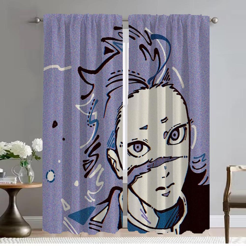 

Элегантные шторы для комнаты Camera Demon Slayer, шторы для гостиной, шторы для домашнего интерьера, 2 шт., перегородка для кухни, ребенок W50xH70cmx2pcs-CL