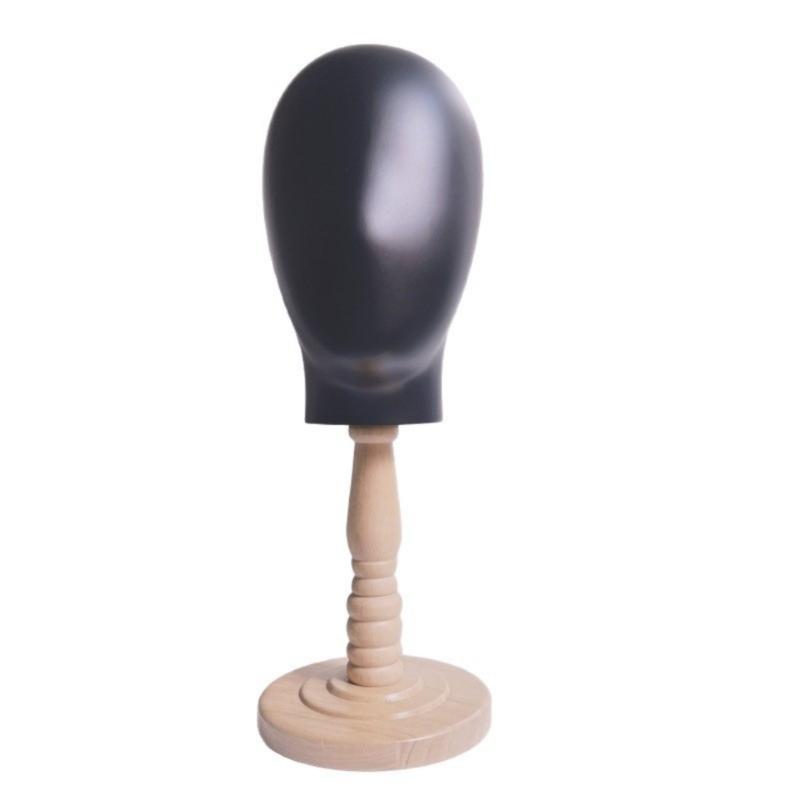 

Multipurpose Hair Accessories Organizer Combining Plastic Frame And Natural Wood Display Base чорний