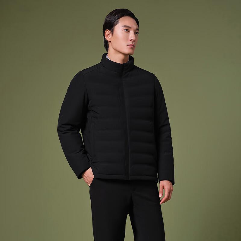 Tanboer Men's Short Stand Collar Goose Down Jacket