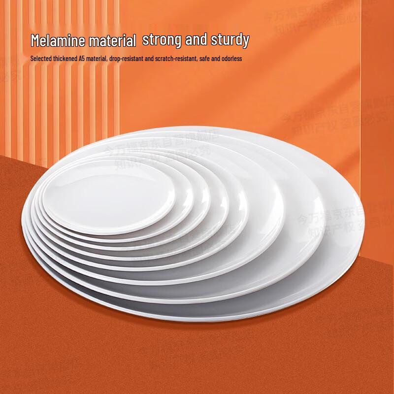 Jinwanfu Commercial Melamine Round Buffet Plate