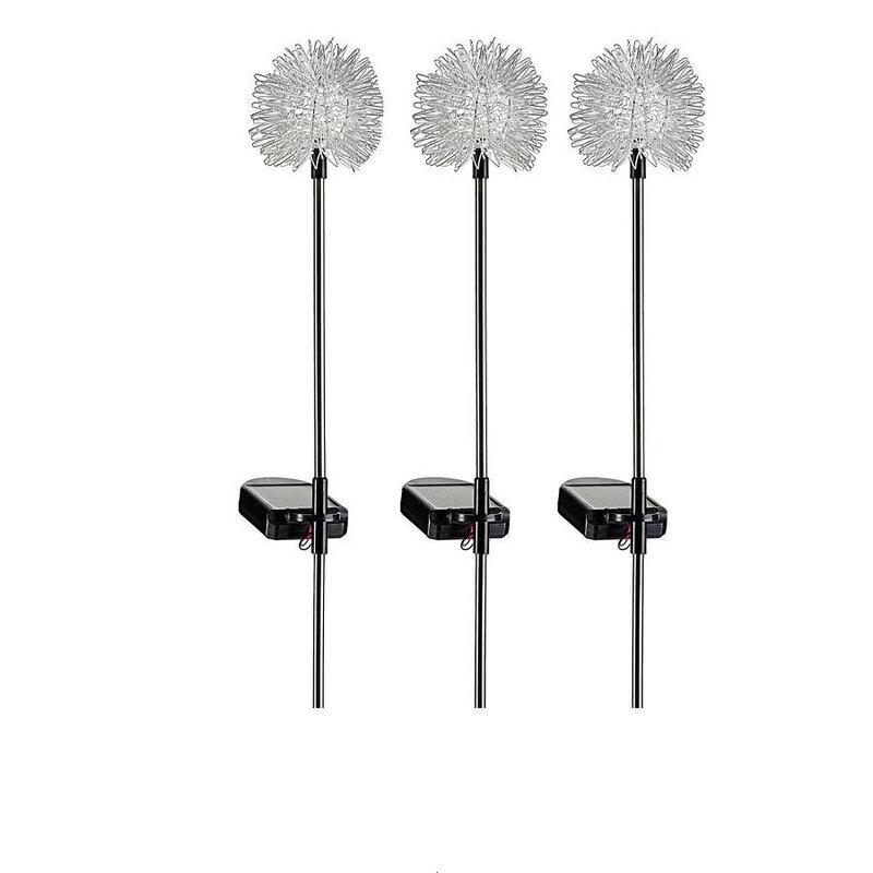 Lampă de sol cu LED, model Păpădie, alimentată solar