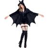 CosplayS-1XL adult vampire dark bat costume, halloween witch batman cos costume plus size party costume