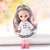 Bambola BJD 1/12 16cm Fai da te Mobile 13 Articolazioni Moda Carina Figura Principessa Regalo Ragazza Giocattoli per Bambini con Vestiti e Scarpe