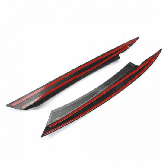 2x Car Headlight Lamp Eyebrow Eyelid Cover Trim Glossy For VW Passat B7 2010-14