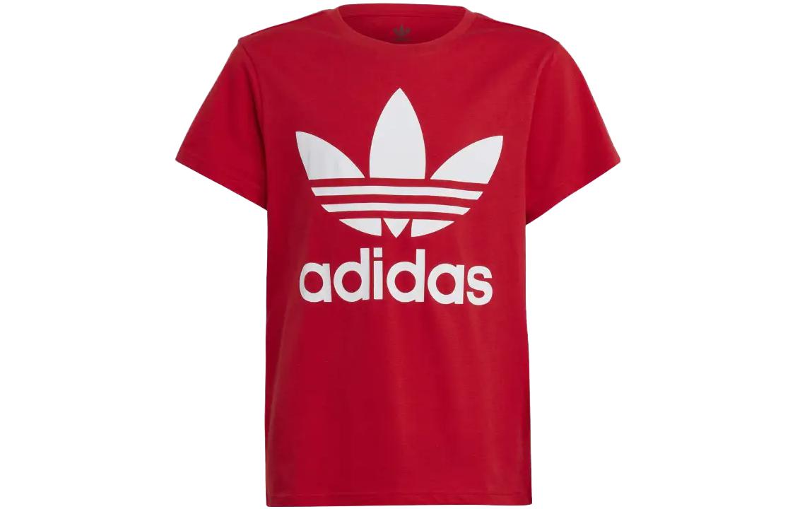 Adidas Originals Trefoil T Shirt Red Kids  IB9929 M
