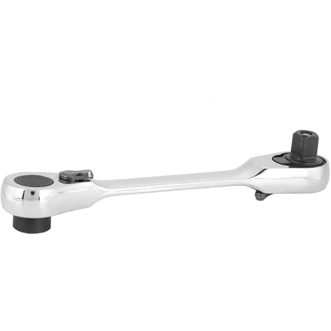 Keenso 1/4 Inch Wrench, Rust Resistant, Rubber Grip, Chrome Plated 107mm