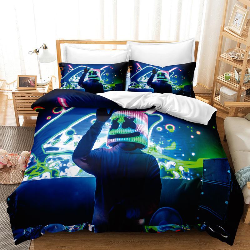 

Three-Piece Bedding Digital Printing Kit Home Textile Quilt Cover 135*200