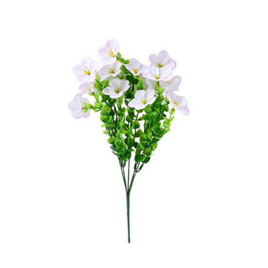 Artificial Flowers for Outdoors UV Resistant Mixed Bundles Fake Wildflower Bouquet Realistic Spring Planter Filler for Hanging Baskets Porch Patio