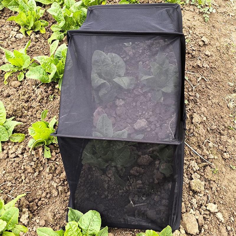 Abdeckungen für Hochbeete Gewächshausabdeckung für Gartenbeete Wiederverwendbare Faltbare Tragbare Schutzkuppeln für Wachstum im Freien