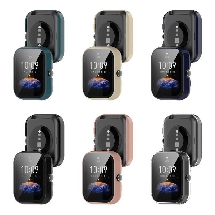 Watch Bumper for Case Screen Protector with Tempered Film for AmazfitBIP U/for P