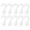 10pcs   bag Acrylic Teardrop Chandelier Pendant Hanging Beads Ceiling Lamp Decoration