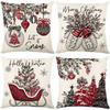New Christmas Decorative Cushion Cover Polyester Printed Sofa Cushion Cover Home Cushion Cover