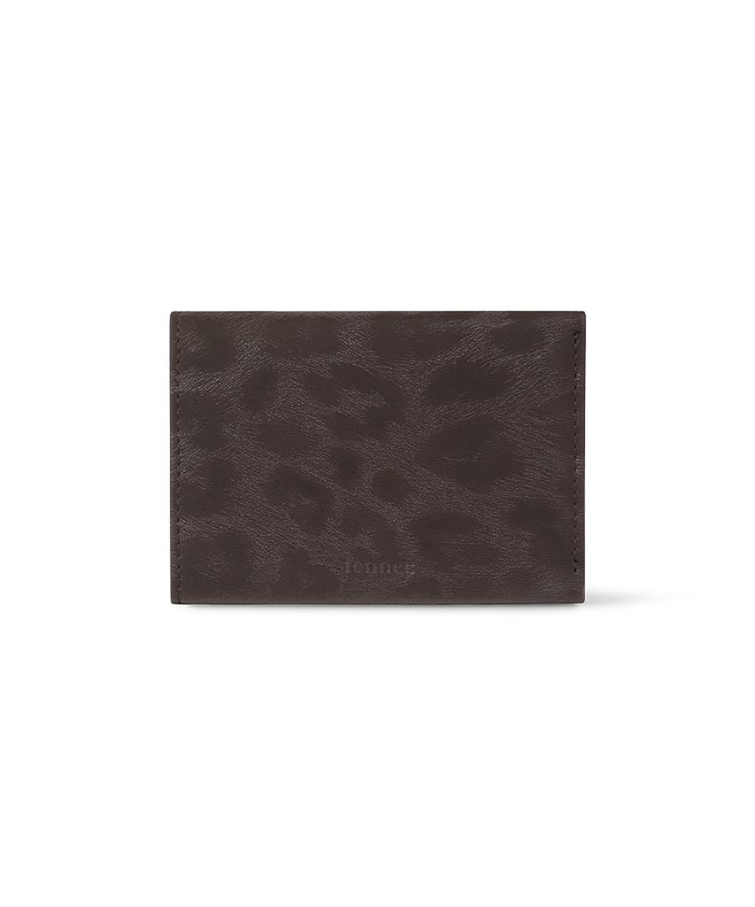 Fennec Triangle Triple Wallet - Leopard Brown