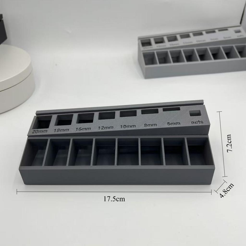 Sorter Portable Practical Screw Length Sorter Tray Organizer Store Nuts New With 7 Measuring Slots M3 Bolt storage drawers