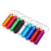 9pcs   Holder, Aluminium   Box Case   with Keychain, Water Proof Medicine Holder for Outdoor Storage