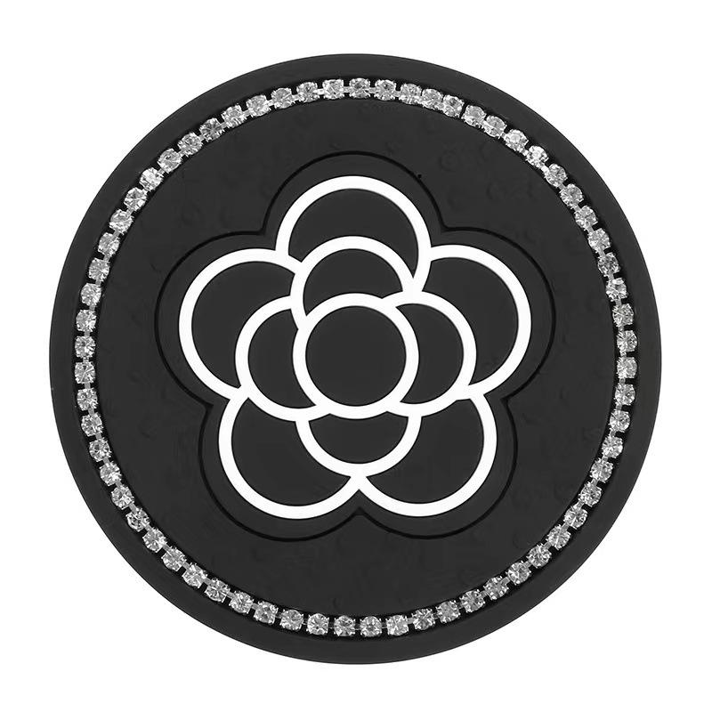 

1 шт. подставок под стаканы Diamond, держателей для стаканов Tea Flower, силиконовых противоскользящих подставок, ковриков для стаканов General Motors в салоне
