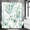 Watercolor Greenery Shower Curtain: Elegant, Nature-Inspired Bathroom Decor for Fresh, Serene Ambiance and Peaceful Retreat
