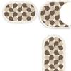 Soft Diatom Mud Non-Slip Bathroom Floor Mat Set - 3 Pieces