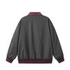QIYOU 2025 Autumn Retro Color Block Flight Jacket with Large Pockets for Men and Women