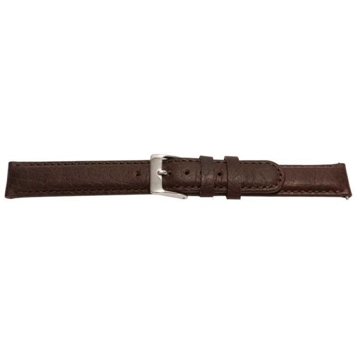 Bracelet montre - MY-MONTRE - Bella Air-Con - cuir veau grainé buffle - 20mm - doublure nubuck respirante