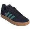Adidas VL Court 3.0 Comfortable Versatile Non-Slip Durable Low-Top Skate Shoes Men Sneakers Black Teal JR8653