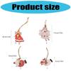 Wooden Holiday Hanging Ornaments Santa Angel Snowman Decoration For Christmas Party And Family Gathering