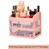 Desktop Drawer Style Cosmetics Storage Box, Jewelry Dressing Table Shelf, Transparent Sorting Plastic Display Storage Box
