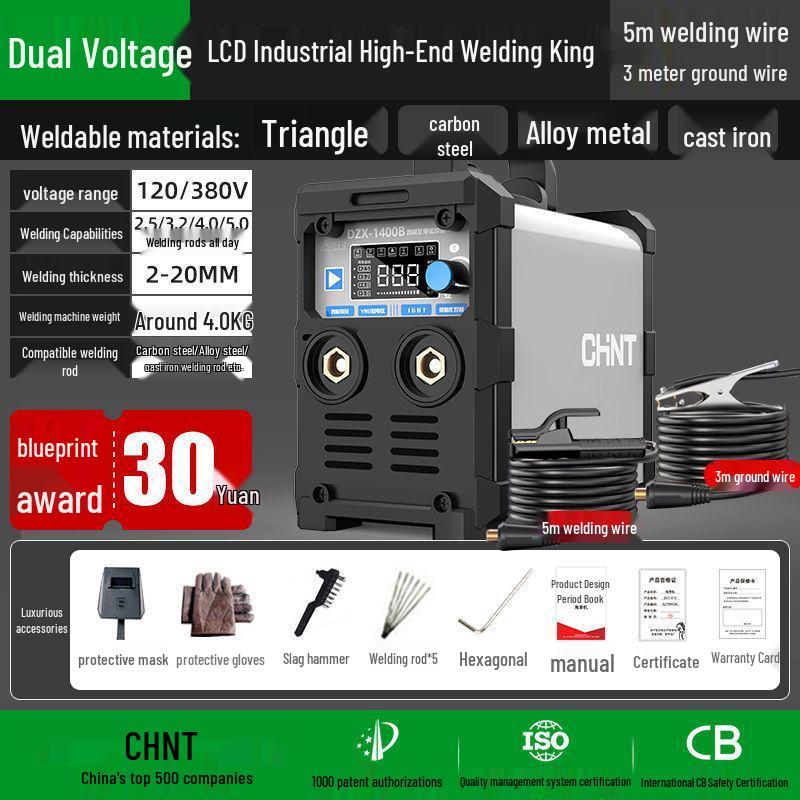 Portable Dual Voltage DC Welder 220v/380v for Home & Industrial Use