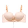 Sexy Bra Push Up Paded Bras For Women Seamless Bralette Brassieres Lingerie Deep V Bowknot