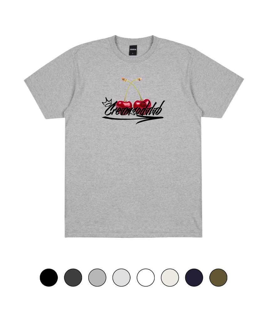 CREAM SODA LAB Cherry Logo Short Sleeve T-Shirt (Type B)