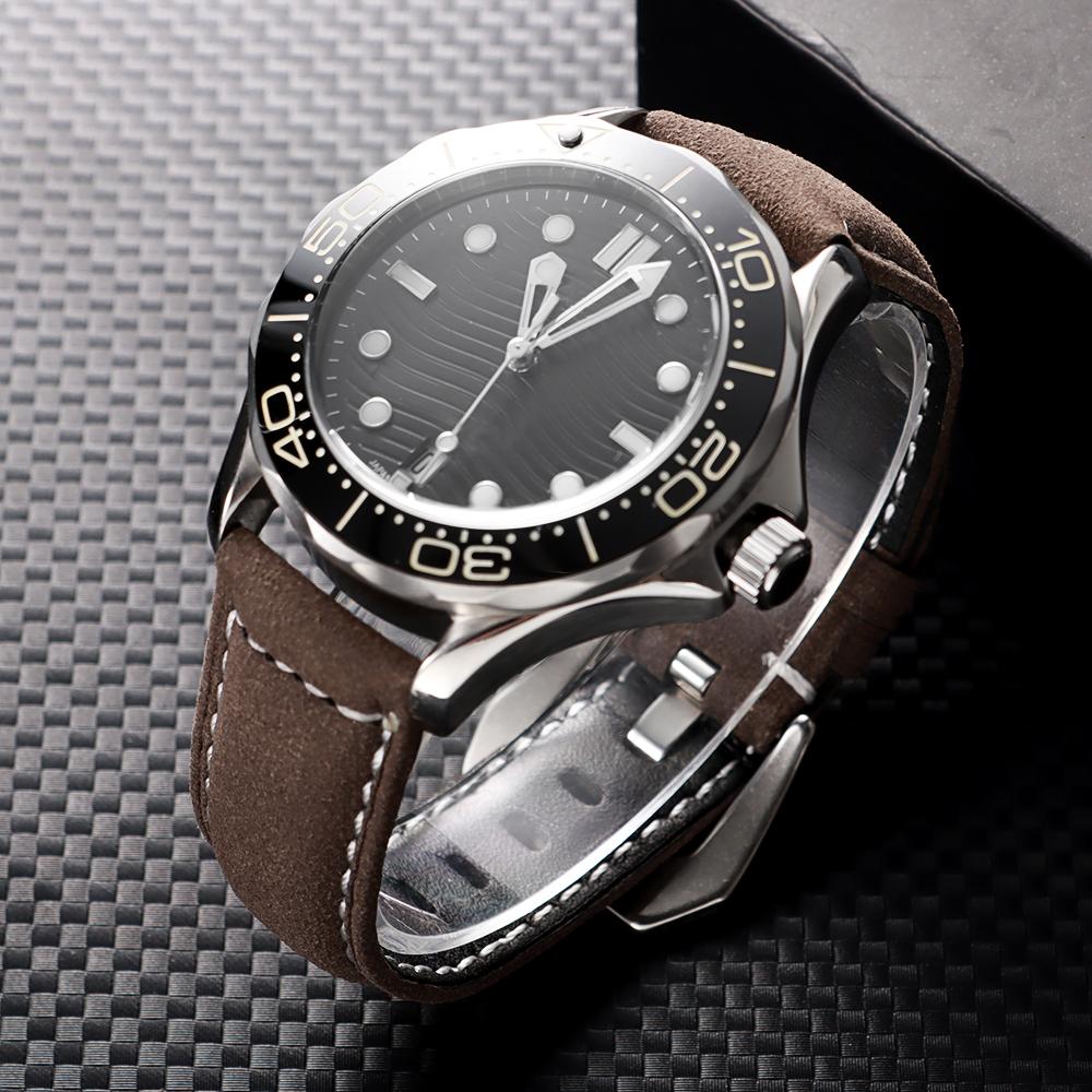 18mm 20mm 22mm 24mm High Quality Cowhide Watchband Soft Material Watch Band Wrist Strap with Silver Stainless Steel Buckle
