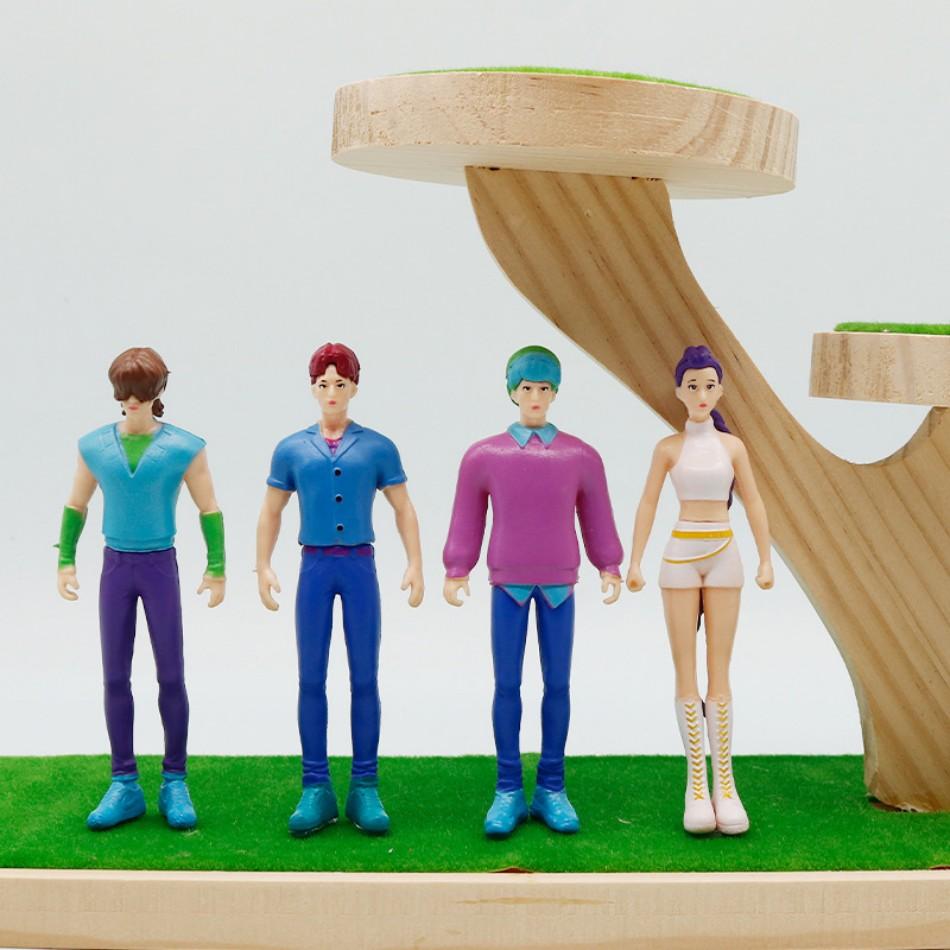 Kpop Dämonenjäger Figur Cartoon Jäger Saja Boy Rumi/Mira/Zoey Actionfigur PVC Schreibtischdekoration Modell Puppe Spielzeug Fans Geschenk