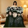 Band M-My C-Chemical R-Romance Throw High-Density Short Plush Blanket Soft Skin-Friendly for Sofa Nap Air-Conditioned Room