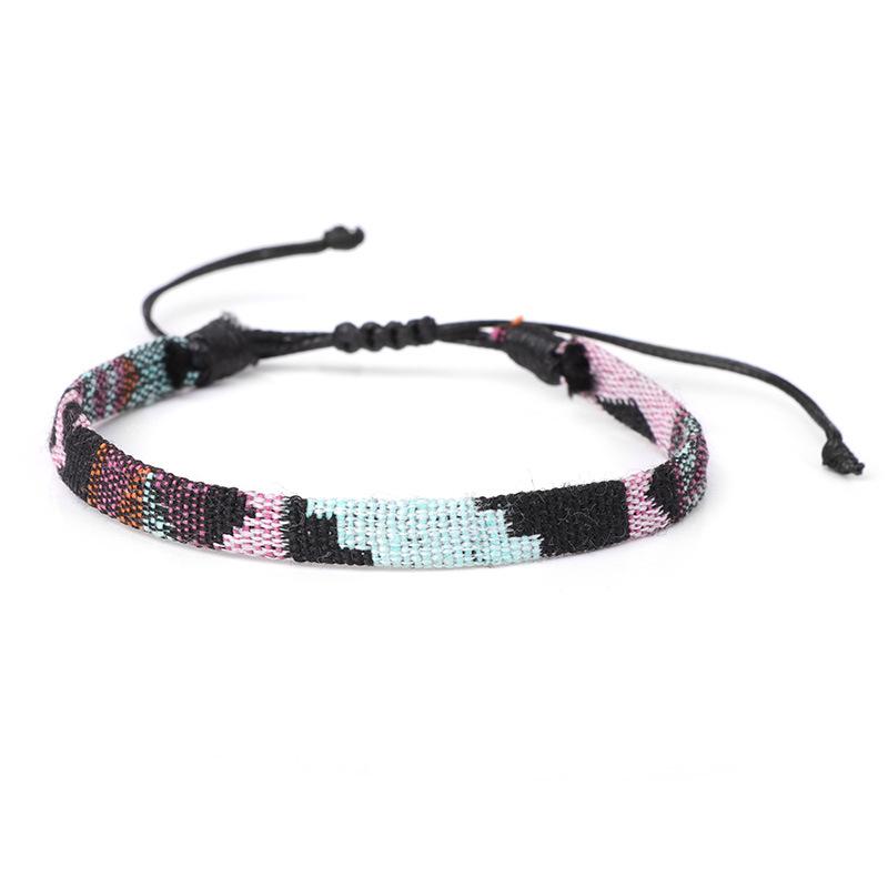 Bohemian Handmade Couple Bracelets Men Charms Weave Adjustable Bracelets for Women Friendship Summer Beach Surfing Boho Jewelry