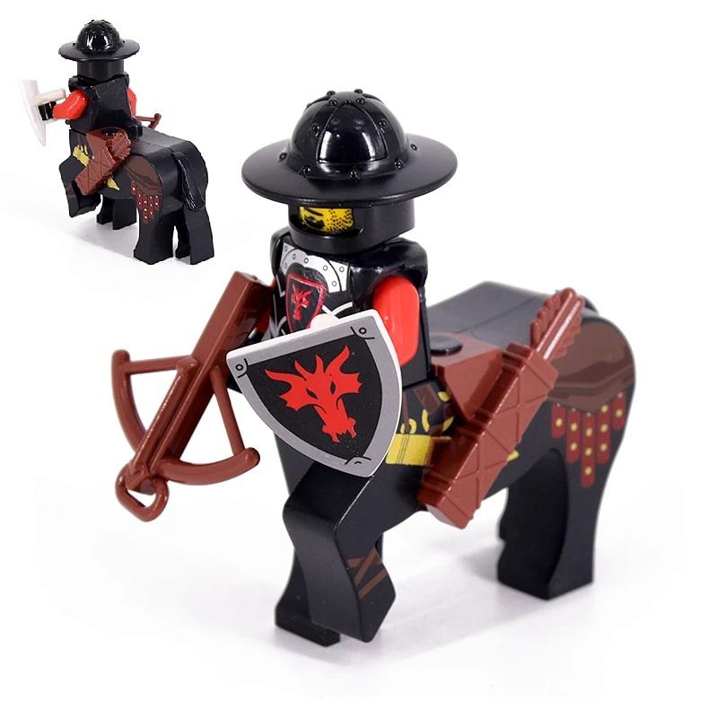 Mittelalterlicher Ritter Antiker Soldat Minifigur Montage Bausteine