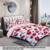 Temu Brushed Red Heart Bedding Set - Duvet Cover & Pillowcase