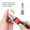 13 In 1 Ratcheting Multi Functional Crewdriver Multi-Bit Magnetic Screw Driver with 12pcs Slotted/Philips/Torx/Square Bits