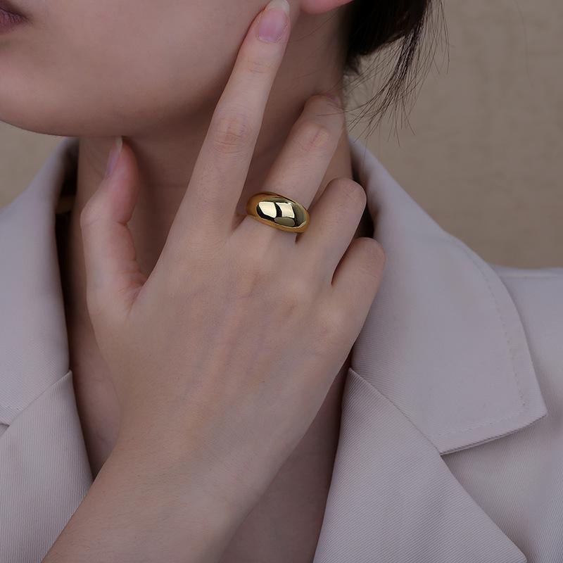 European and American Open Ring for Women Ins Trend Fashion Cold Style Exaggerated Simplicity